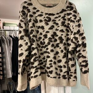 H&M XL leopard print sweater